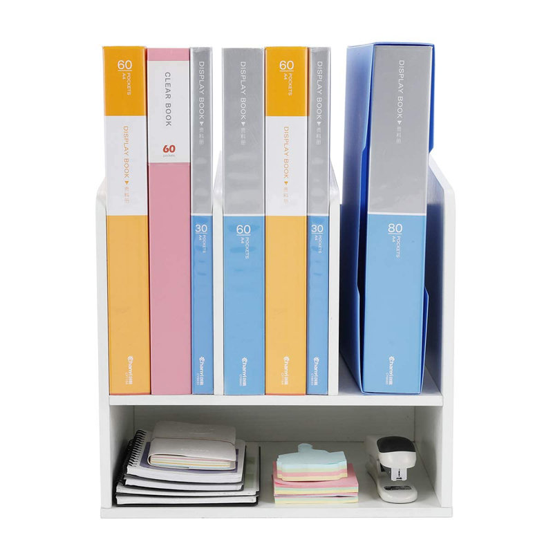 Kleban Wood Magazine Holder, White