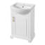 Élégant meuble-lavabo autoportant de style français avec lavabo en céramique et porte à fermeture douce, idéal pour les petits espaces-1086099648