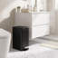 Plastic and Stainless Steel Kitchen Trash Can-137521567