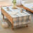 Farmhouse Gray Coffee Table Cover with Pockets
