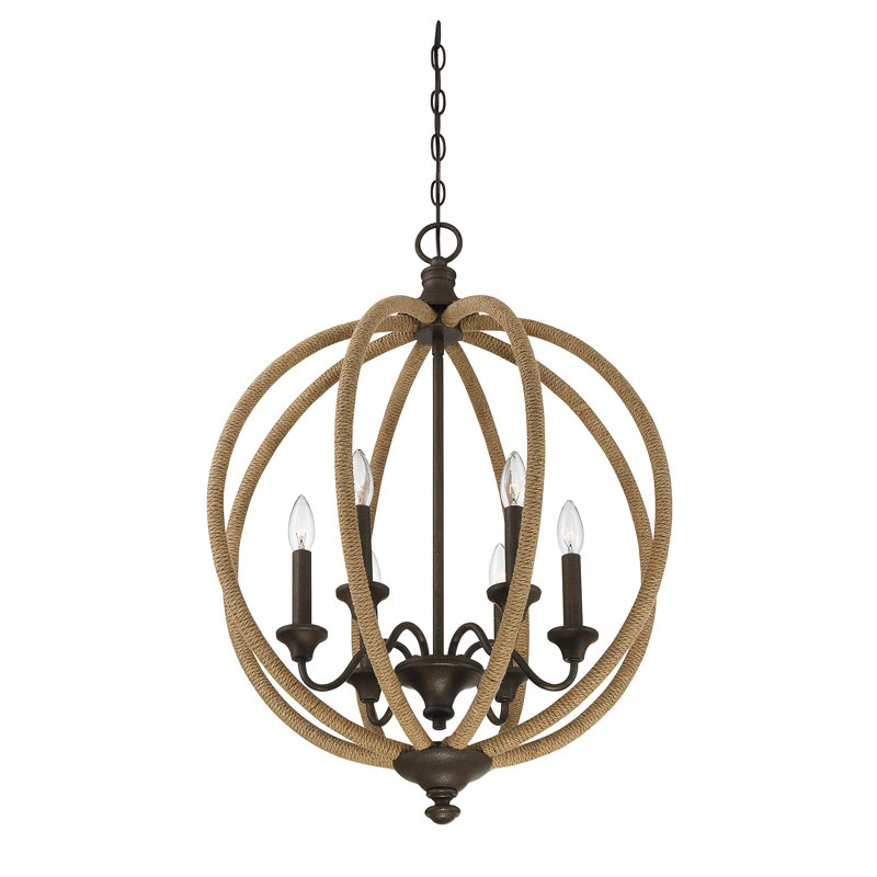 Lustre 6 lumières façon bougie Warwickshire