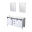 Meuble-lavabo blanc 60 po X P 22 po D et 24 po Miroirs-117984798