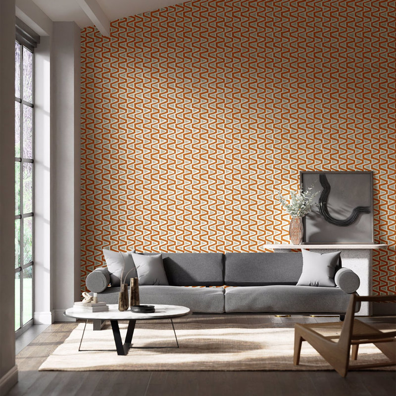 Perception 10.05m x 68.6cm Wallpaper Roll, Brazillian Rosewood/Temple Grey/New Beginnings