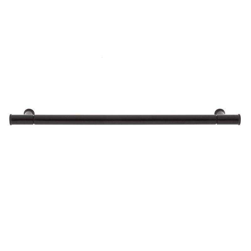 Poignée barre noire mat 9 pi 11 po Fremont 8, Noir mat, 8.82"