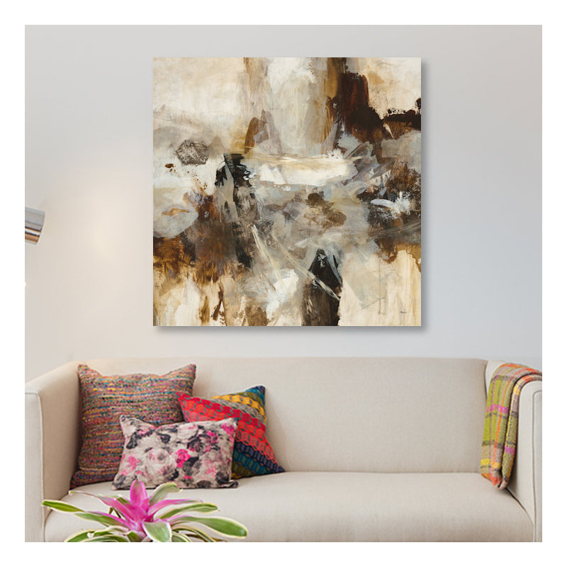 «Effervescence», reproduction sur toile, H 18 po x l 18 po x P 1,5 po, Pas de tapis, Toile tendue
