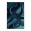 Tapis bleu doux et moelleux Tockington Octopus-739281027