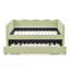 Divan-lit double convertible 3 en 1 avec couchette gigogne et poches de rangement latérales Gingham-133333494