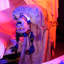 Tête de mort animée d'Halloween 4 pi 6 po avec mouvement et yeux rouges DEL Haunted Hill Farm
