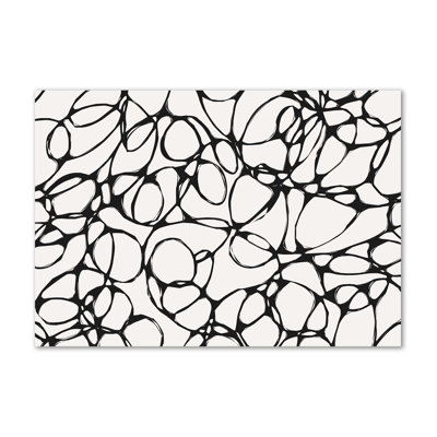 Chaotic Circles - Wrapped Canvas Print