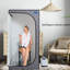 Portable Steam Grey Mini Plus - Spa personnel avec générateur et télécommande. Chaise pliable. Installation facile. Chauffage rapide. Ul accrédité. Tissu. 360 degrés. Element. Améliore la douceur de la peau