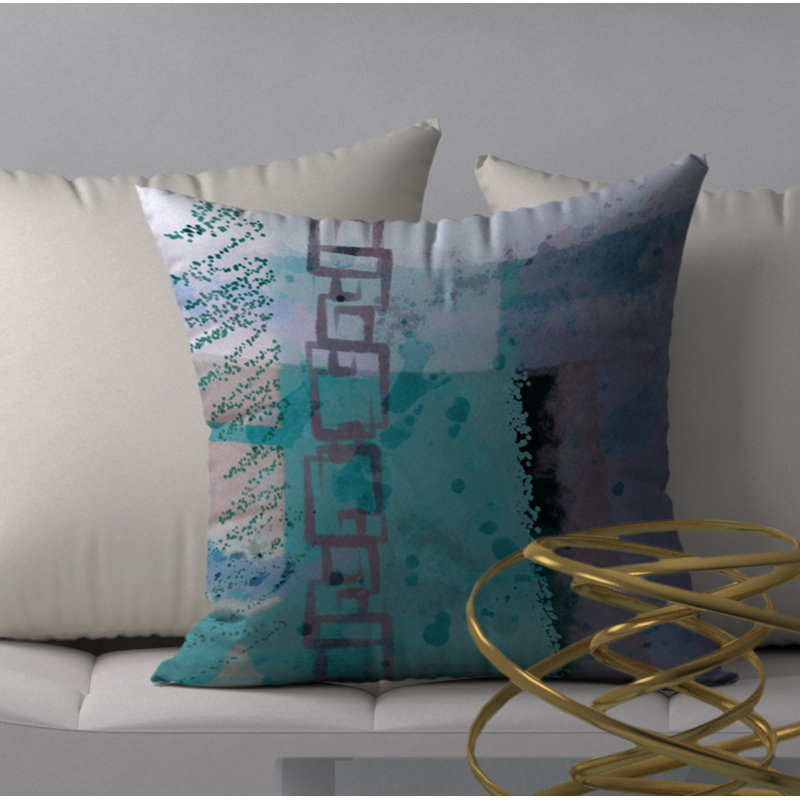 Housse de coussin carrée/insert, 18" x 18"