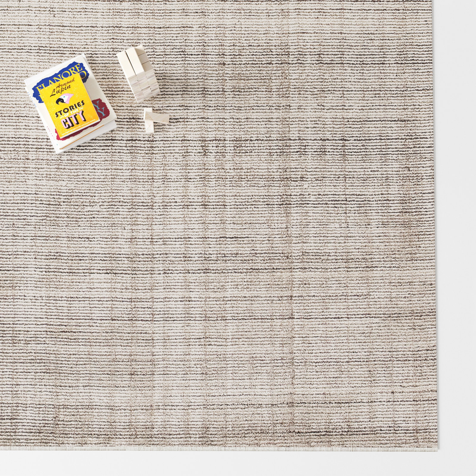 Matias Brown/Cream Rug, Rectangle 6' x 9', Brown/Cream