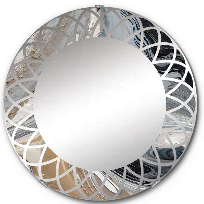 Neroli - Miroir mural moderne rond, 24 po x 24 po