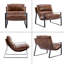 Modern Accent Chair Lounge Chair Heavy Duty Metal Frame Armchair Multi-scene Indoor&Outdoor Chair, Easy Assembly Reading Side Chair for Living Room Patio Balcony-1435877805