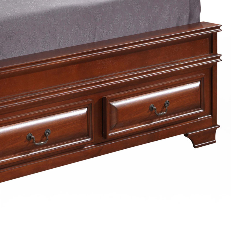 Elegant Transitional Queen Storage Bed(Only Bed)