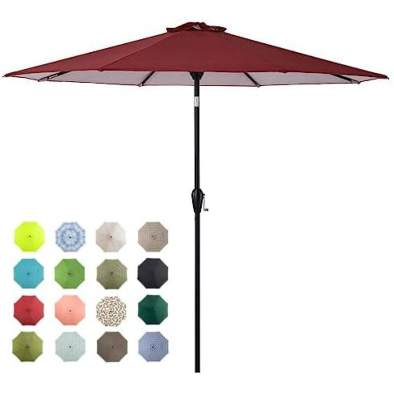 Parasol de plage de 8 po avec manivelle Yasiris