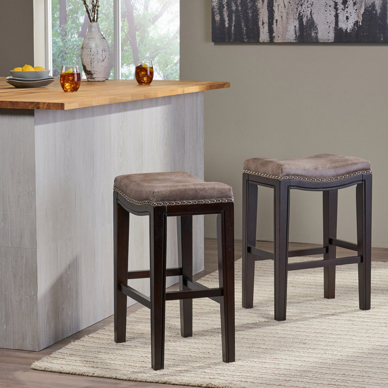 Ensemble de 2 tabourets de comptoir Tiffin, Gris