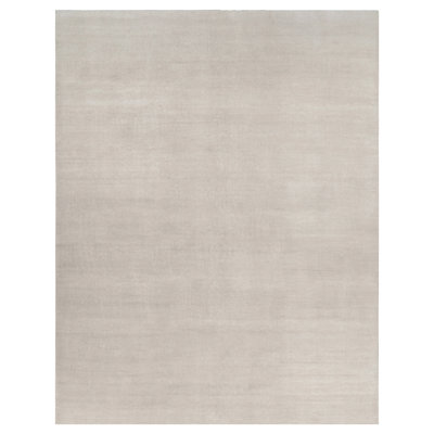 Textural Hand Knotted Silk Area Rug