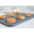 Fox Run Brands Non-Stick 6 Cup Large Shallow Muffin Pan