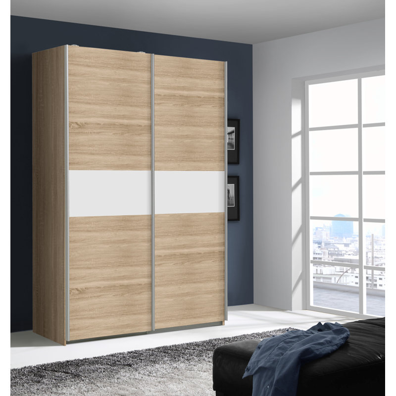 Armoire Bearman, Beige / Blanc