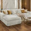 Canapé d'angle 4 places en velours côtelé, 108 pouces (274 cm) de long, garni de mousse sans os, densité 30, double couche, confort moelleux, revêtement en velours côtelé, sécuritaire et confortable pour toute la famille, entretien facile.