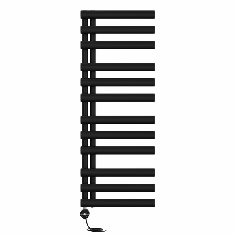 Nenita Designer Towel Rail Heated Towel Rails, Black