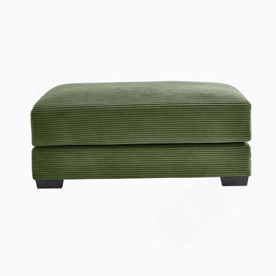 28 Ottoman Corduroy- Green