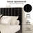 Haden Velvet Upholstered Platform Bed Frame with Channel Tufted Headboard-430185538-430185537