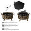 Round Steel Wood Burning Smokeless Fire Pit