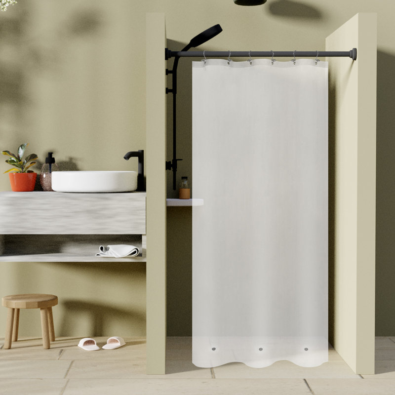 Rideau de douche Waterpoof, H 72 po x l 36 po, Frost