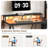 43.3'' Computer Desk with Monitor Stand and Storage, Gaming Desk with Charging Station and LED Lights-71344676
