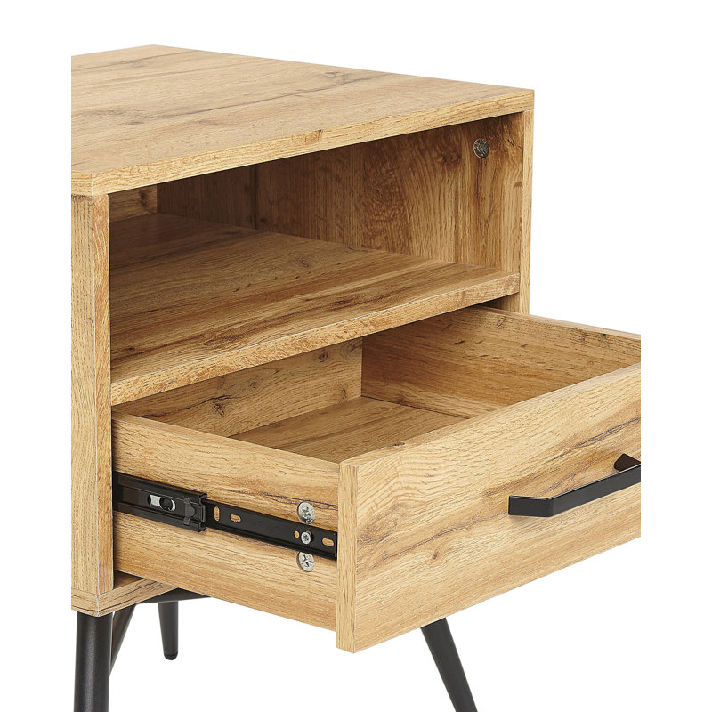 Volner 50cm W Bedside Table