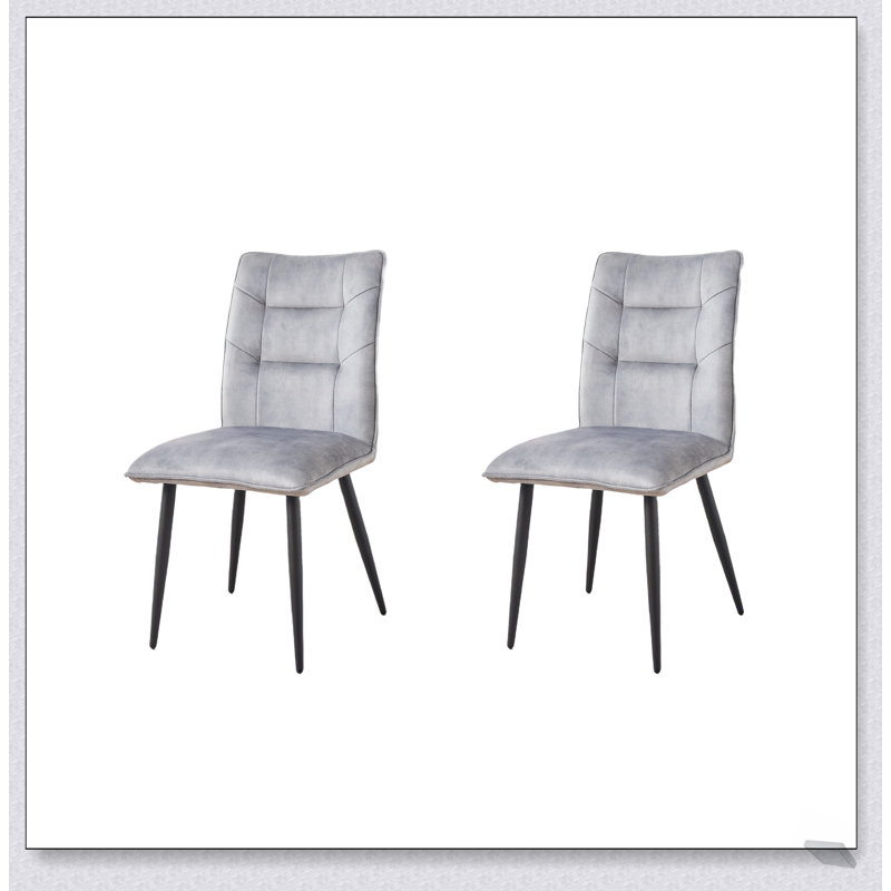 Ensemble de chaises de salle à manger 2 pièces Modern, Gris