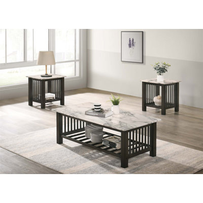 Ensemble de tables d'appoint 3 pièces Contemporary