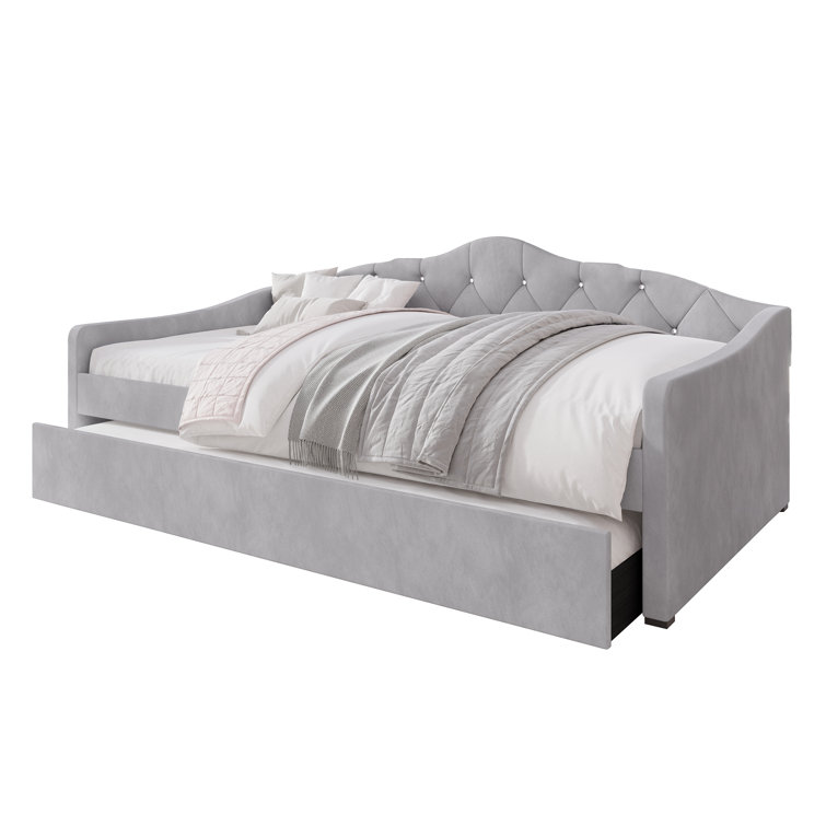 Caitronia Upholstered Daybed with Trundle