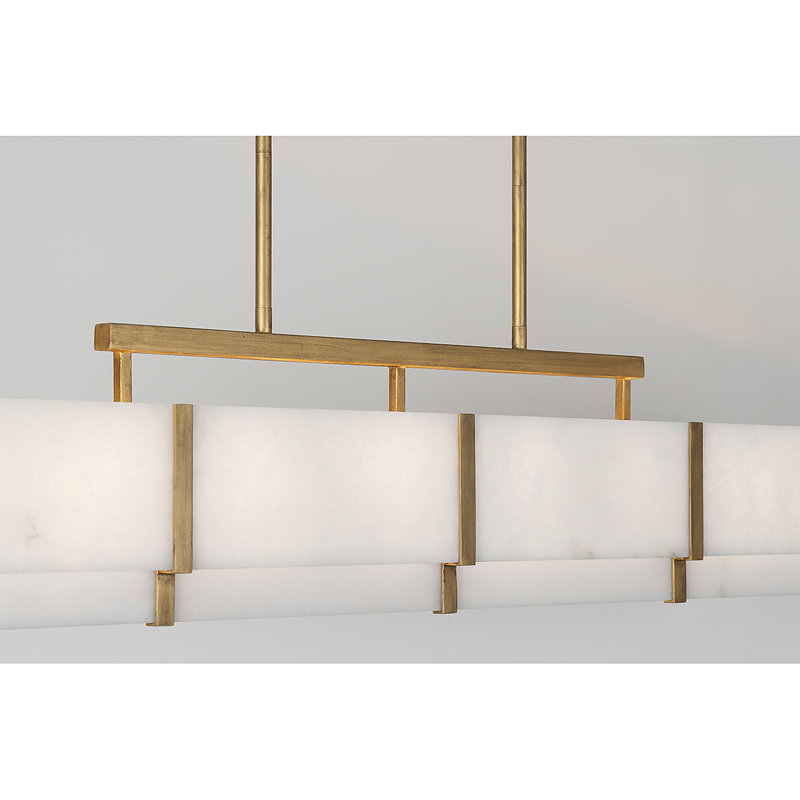 Orleans 8-Light Bronson in Distressed Gold, Distressed Gold