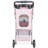 Foldable Pet Stroller For Cats And Dogs, Pet Carrier Strolling Cart With Weather Cover, Storage Basket, Cup Holder