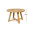 Round Solid Wood Dining Table-1460900600
