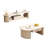 Ensemble de table de salon en bois massif 2 pièces Simiyah-579289377