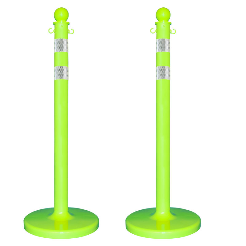 Poteaux de poteaux réfléchissants, Vert sécurité
