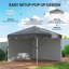 Theroux 2.90m x 2.90m Steel Pop-Up Gazebo-883138762