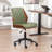 Bryonie Faux Leather Upholstered Armless Office Chair-1609716456