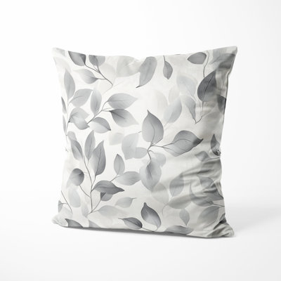 Country Farmhouse Accent Pillow - Floral Stone Petal Printed Cushion