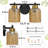2-Light Hammered Glass Vanity Light-179080879