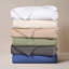 Jeté 100% coton Blue Nile Mills - tissage chevron Dobby - Accent léger toutes saisons-119023507-119023499