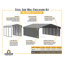 Abri d'auto en acier avec 2 ensembles de parois latérales, 20 x 20 x 9-100015467-128965725