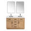 Meuble-lavabo double 54 po avec miroir Dejean-1610372076