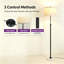 Lampe sur pied à DEL réglable 64,8 "avec base en marbre et télécommande-2056645878