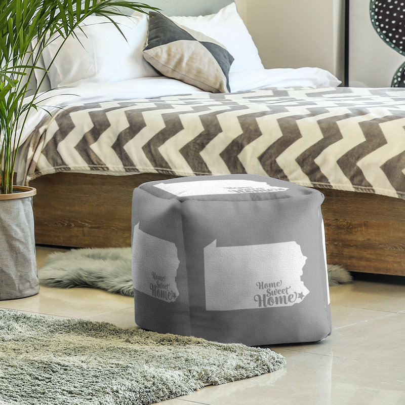 Repose-pieds à cubes philadelphia the home, Gris
