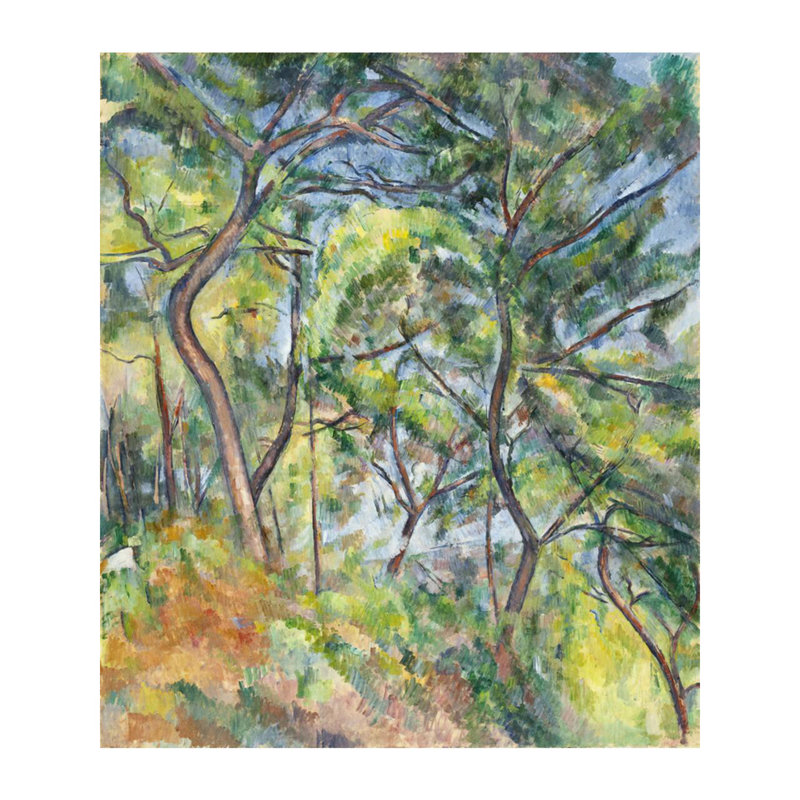 Sous-Bois, Paul Cézanne, estampe numérique, H 40 po x l 32 po